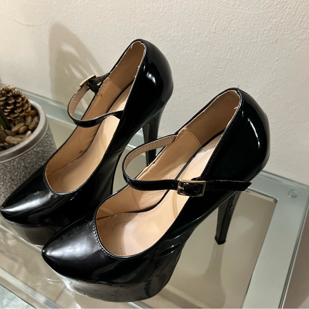 Black Patent High Heel